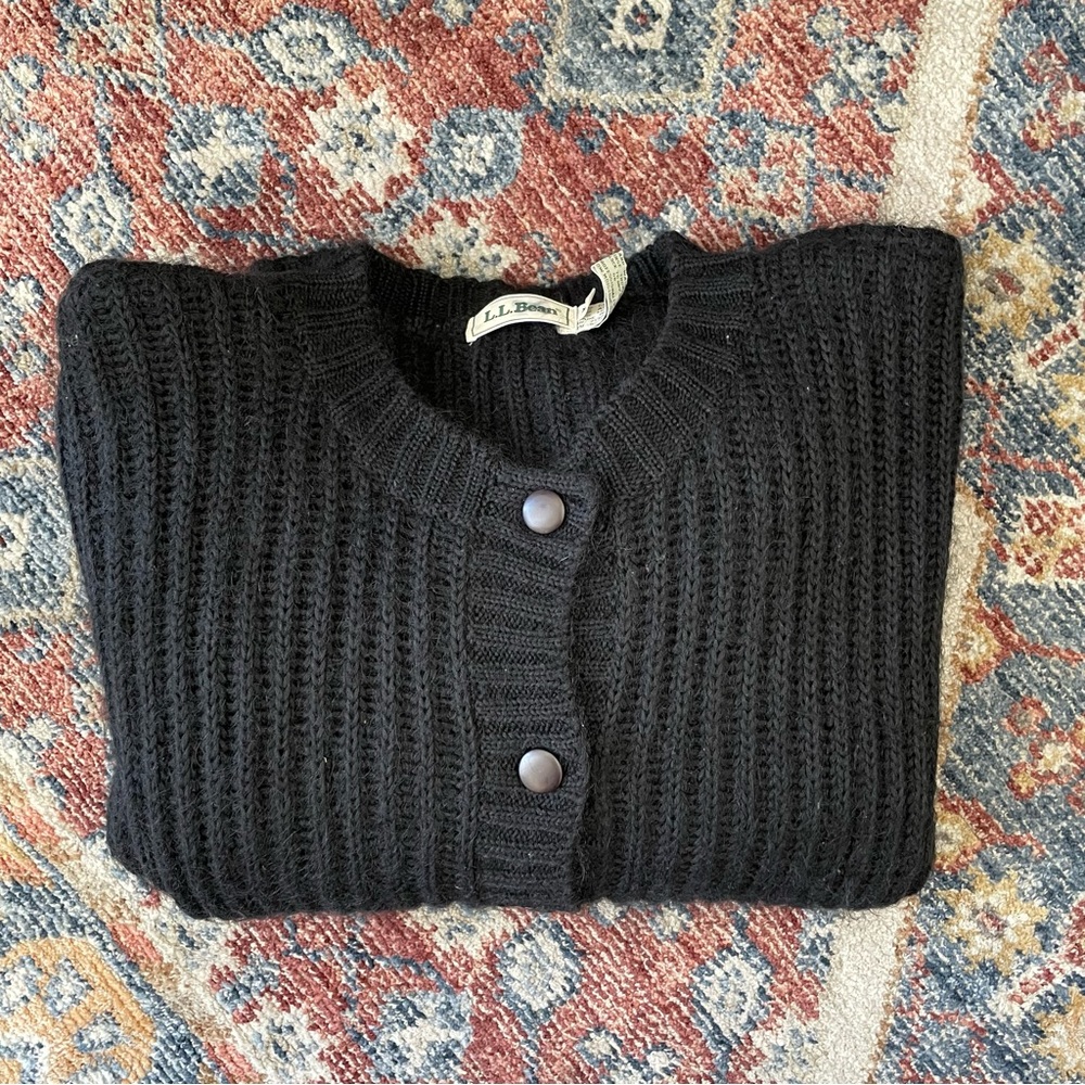 VINTAGE 80’s LL BEAN MOHAIR CARDIGAN SWEATER